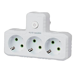 Сетевой разветвитель F301, Белый