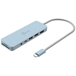 USB-хаб J5create JCD373EC-N, Голубой