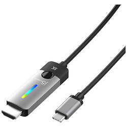Кабель J5create JCC157-N, HDMI, Type-C, 1.8 м., Черный