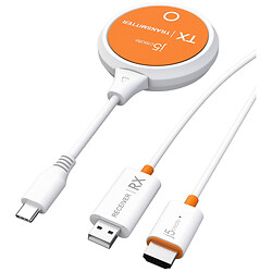 Кабель J5create JVAW62-N, HDMI, Type-C, 15.0 м., Белый