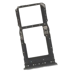 Держатель SIM-карты Motorola XT2437 Moto G75, С разъемом на карту памяти, Серый