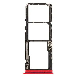 Держатель SIM-карты Motorola Moto G05, С разъемом на карту памяти, Красный