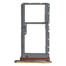 Держатель SIM-карты ZTE Nubia Neo 3, С разъемом на карту памяти, Золотой