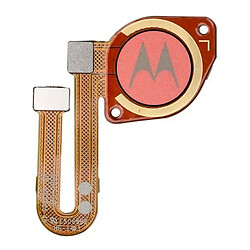 Шлейф Motorola XT2128 Moto G20, Зі сканером відбитка пальця, Рожевий