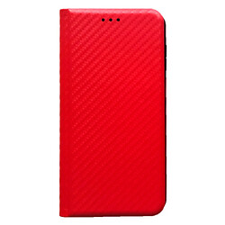 Чохол (книжка) Samsung Galaxy A37 5G, Carbon Case, Червоний