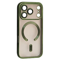 Чехол (накладка) Apple iPhone 17 Pro Max, FIBRA Chrome, Dark Green, Зеленый