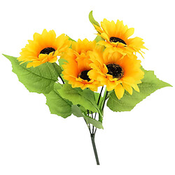 Букет цветов искусственных декоративных "Подсолнух"