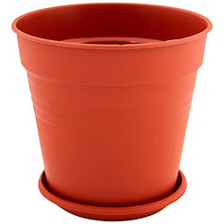 Вазон для цветов с подставкой Алеана Глория, терракотовый, 11х10,2 см