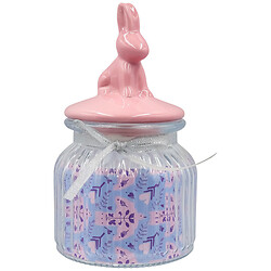 Емкость для сыпучих стеклянная с крышкой Almo "Кролик", 690 мл