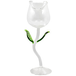 Келих для шампанського скляний фігурний "Троянда"