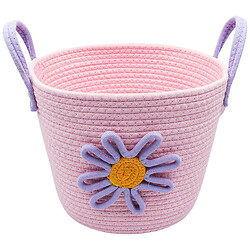 Корзина декоративная плетеная с ручками цветная