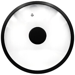 Крышка универсальная стеклянная с силиконовым ободком, d=24 см