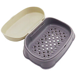 Мыльница пластиковая цветная с крышкой в   ассортименте, 14х10х6 см