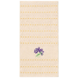 Полотенце кухонное вафельное с принтом "Цветы", микс, 25х50 см