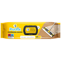 Салфетки влажные для уборки полов Purfix
