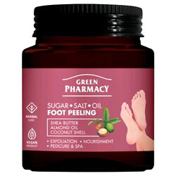 Масляний цукрово-сольовий скраб для ніг Green Pharmacy, 300мл