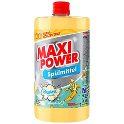 Средство для мытья посуды MAXI POWER "Банан", 1л запаска