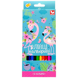 Карандаши цветные трехгранные, 12 цветов, Школярик