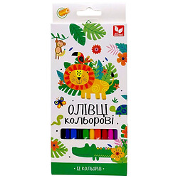 Олівці кольорові тригранні, 12 кольорів, Школярик