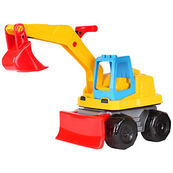 Экскаватор пластиковий, желто-синий, Технок