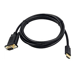 Кабель HDMI to VGA, VGA, HDMI, 1.8 м., Чорний