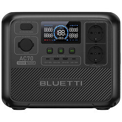 Зарядная станция Bluetti AC70, Черный