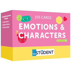 Картки для вивчення англійської мови "Emotions & characters", English Student