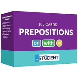 Карточки для изучения английского языка "Prepositions", English Student