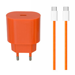 СЗУ, С кабелем, Type-C, Оранжевый