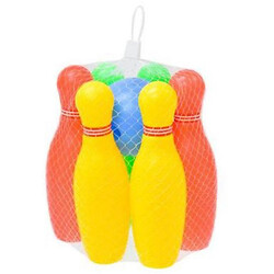 Боулин, 6 кеглей, мячик в сетке 15,5x15,5x18 см, Mic