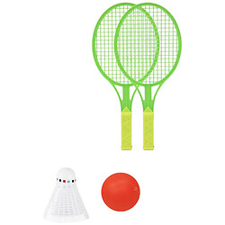 Набір ракеток 2 шт, воланчик та м'ячик у сітці 13,7x30 см, Mic