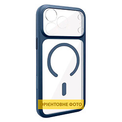 Чехол (накладка) Apple iPhone 12 Pro Max, GETMAN Moon Clear, MagSafe, Синий