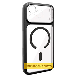 Чехол (накладка) Apple iPhone 16, GETMAN Moon Clear, MagSafe, Черный