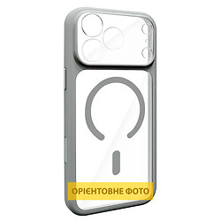 Чехол (накладка) Apple iPhone 16 Pro, GETMAN Moon Clear, MagSafe, Серый