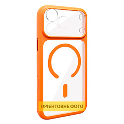 Чехол (накладка) Apple iPhone 17, GETMAN Moon Clear, MagSafe, Оранжевый