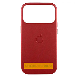 Чехол (накладка) Apple iPhone 17 Air, Leather Case Color, MagSafe, Crimson, Красный
