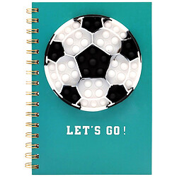 Блокнот на спирали с игрушкой Pop It "Мяч"