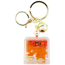 Брелок для ключей с колокольчиком "Куб", с техникой