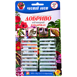 Добриво в паличках Чистий Лист від хвороб, 20 шт/уп