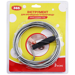 Инструмент для прочистки трубопроводов "365", 3м