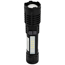 Ліхтарик ручний акумуляторний пластиковий з дисплеєм LUNO, 5 режимів