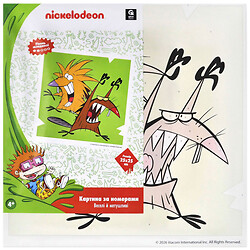 Картина по номерам "Nick 90.   Классические мультсериалы", 25х25 см, Qbee