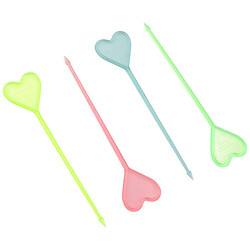 Набір шпажок пластикових 365 "Серця", 40 шт
