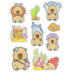 Наклейки детские объемные желейные "Капибара", в ассортименте
