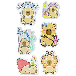 Наліпки дитячі об'ємні "Капібара", в асортименті