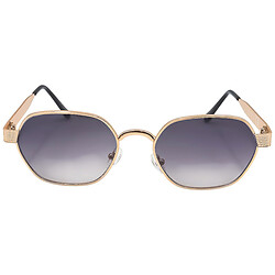 Солнцезащитные очки женские в металлической оправе.