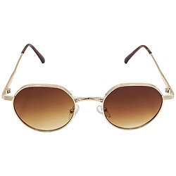 Солнцезащитные очки женские в металлической оправе.