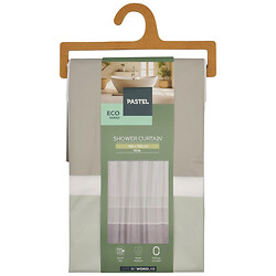 Штора для ванной с кольцами PASTEL, 180x180 см