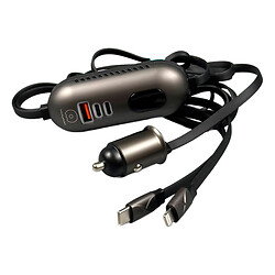 АЗУ WUW C294 Apple iPhone SE 2022 / iPhone 14 Pro Max / iPhone 14 Plus / iPhone 14 Pro / iPhone 14 / iPhone 13 Pro / iPhone 13 Mini / iPhone 13 / iPhone 13 Pro Max / iPhone 12 Mini / iPhone 12 Pro Max / iPhone 12 Pro, С кабелем, Lightning, Черный