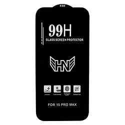 Защитное стекло Xiaomi Redmi Note 15 Pro, 99H, 2.5D, Черный